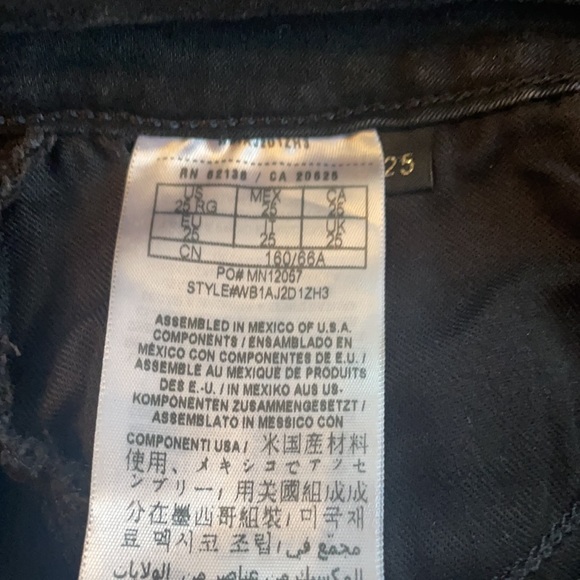 Guess Curve X Skinny Black Jeans EUC Size 25 - Picture 4 of 5